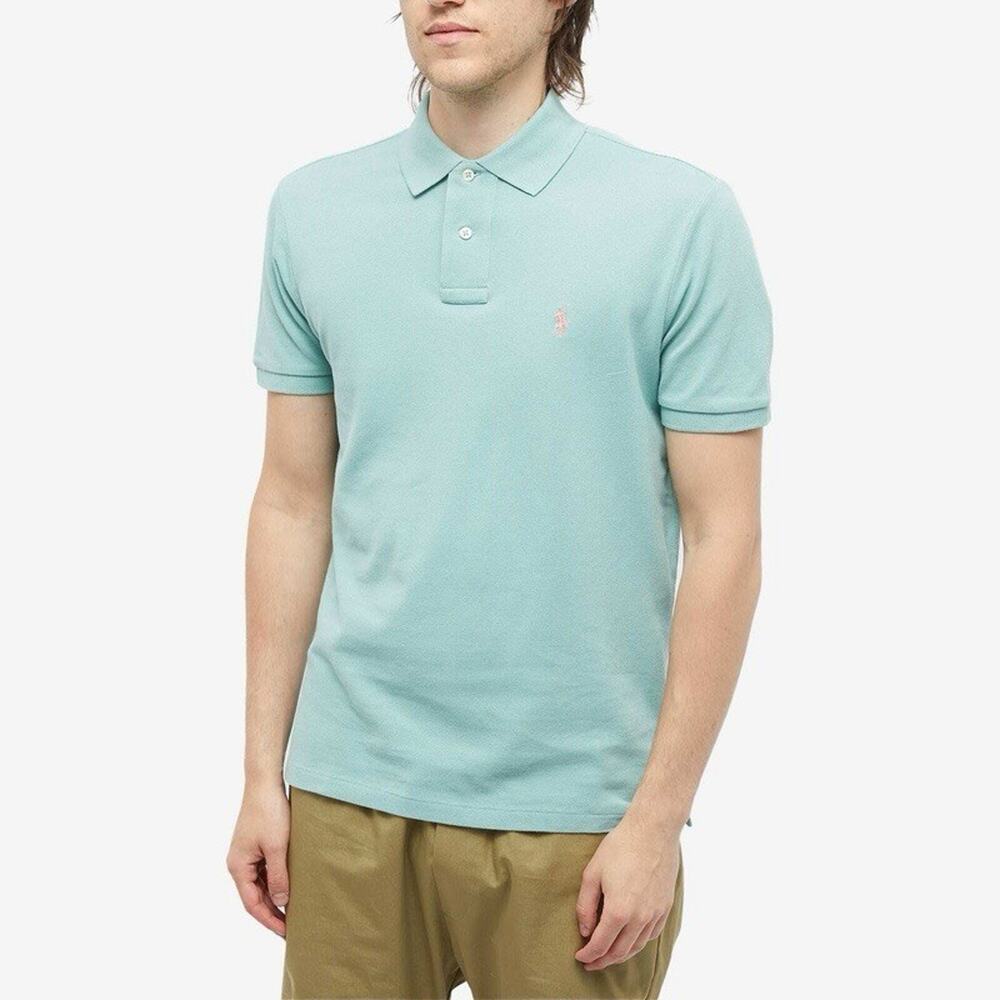 Polo Ralph Lauren Mens Custom Fit Polo Shirt - Light Blue, Size XXL